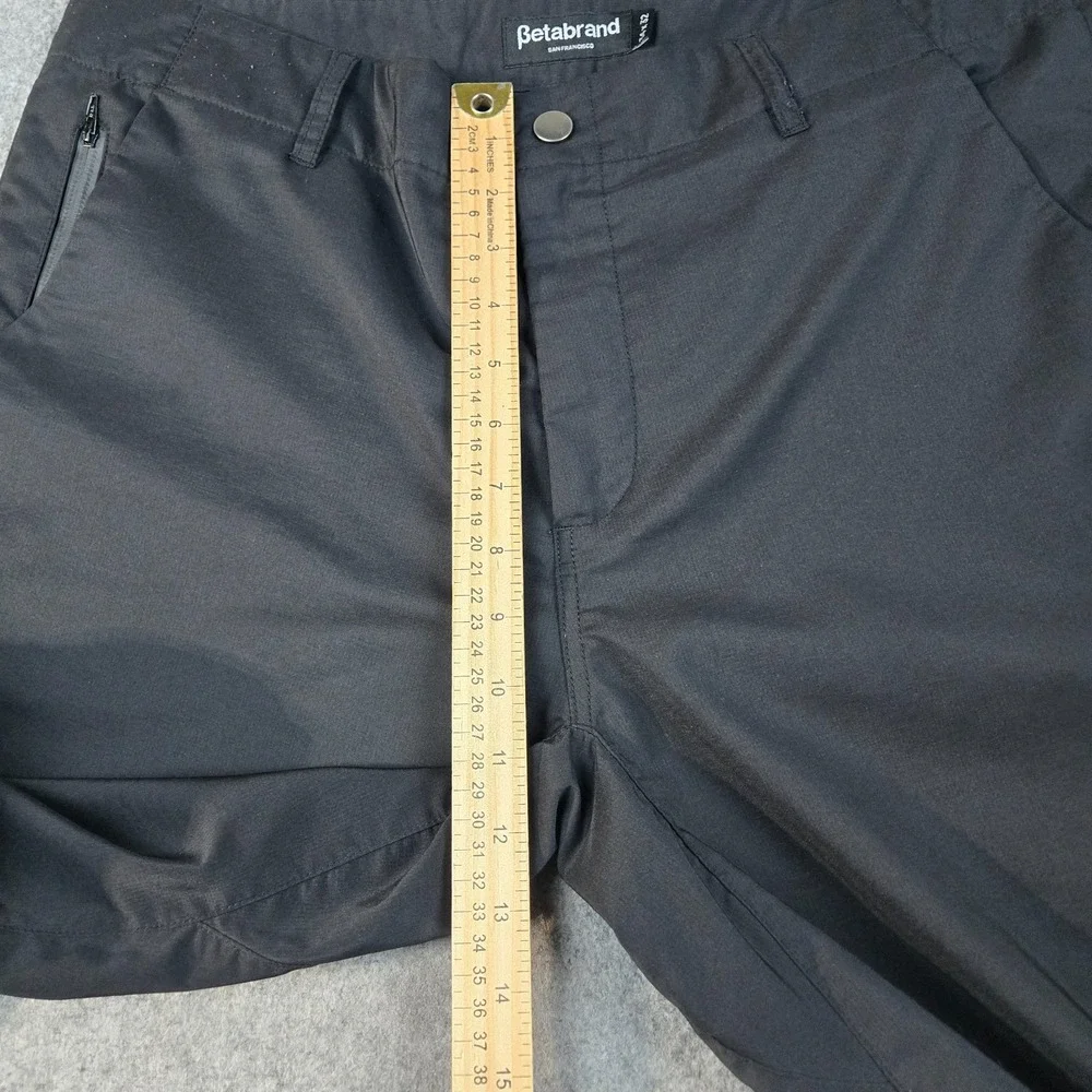 Betabrand‎ Golf Pants Mens 34x32 Black Performance Travel Office Casual Preppy